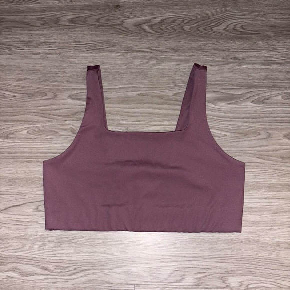 Girlfriend Collective Dusty Purple Sports Bra - Picture 1 of 5
